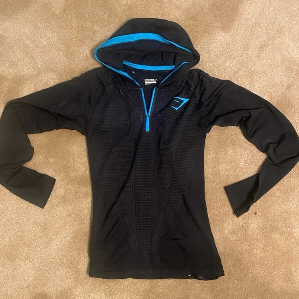 Gymshark Black and Blue Hoodie
